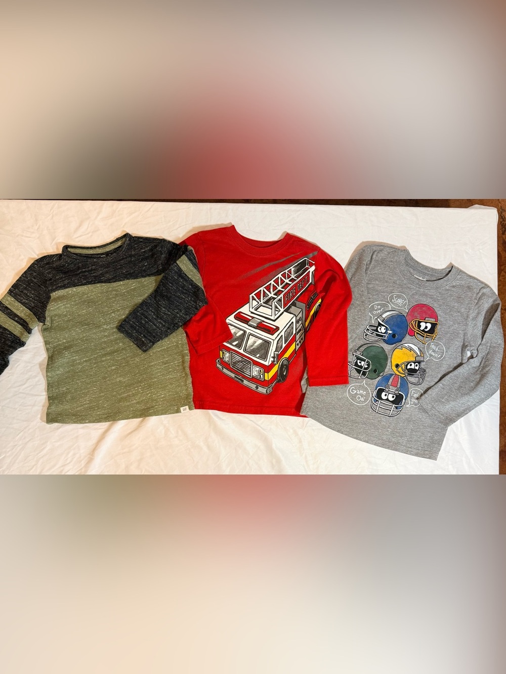 Gap and Garanimals Long Sleeve 4T Lot of 3 Boys Shirts (TT1)